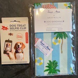 Dog Bandana & Dog Treat Selfie Clip